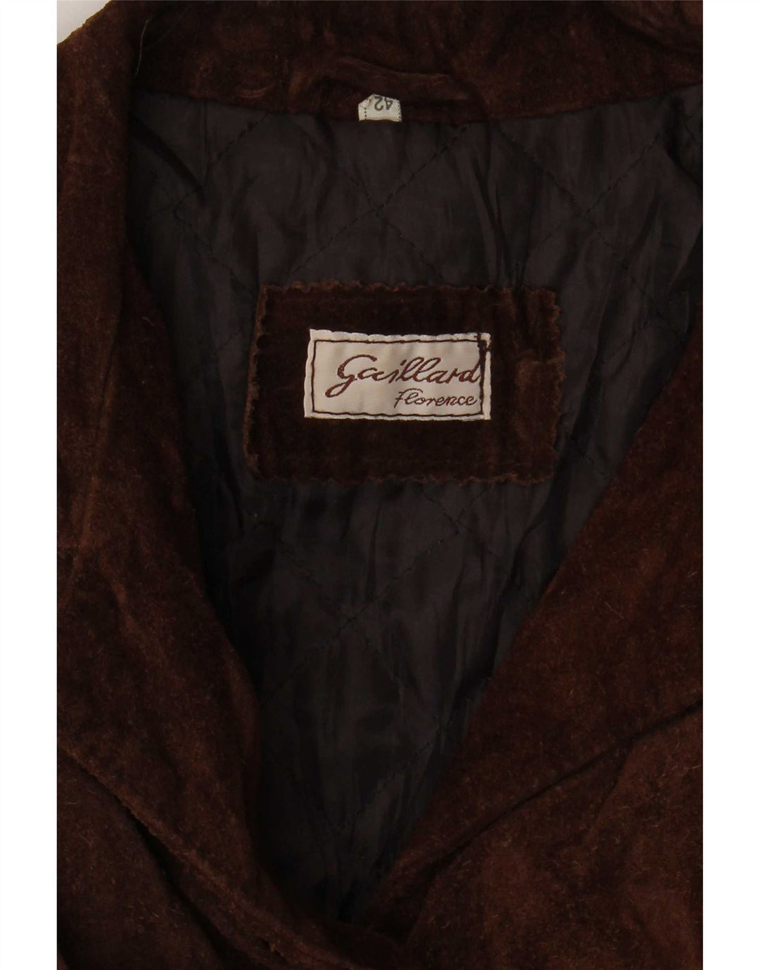 Vintage Womens Oversized Suede Jacket IT 42 Medium Brown