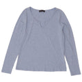 Marks & Spencer Womens Top Long Sleeve UK 14 Large  Blue Polyester