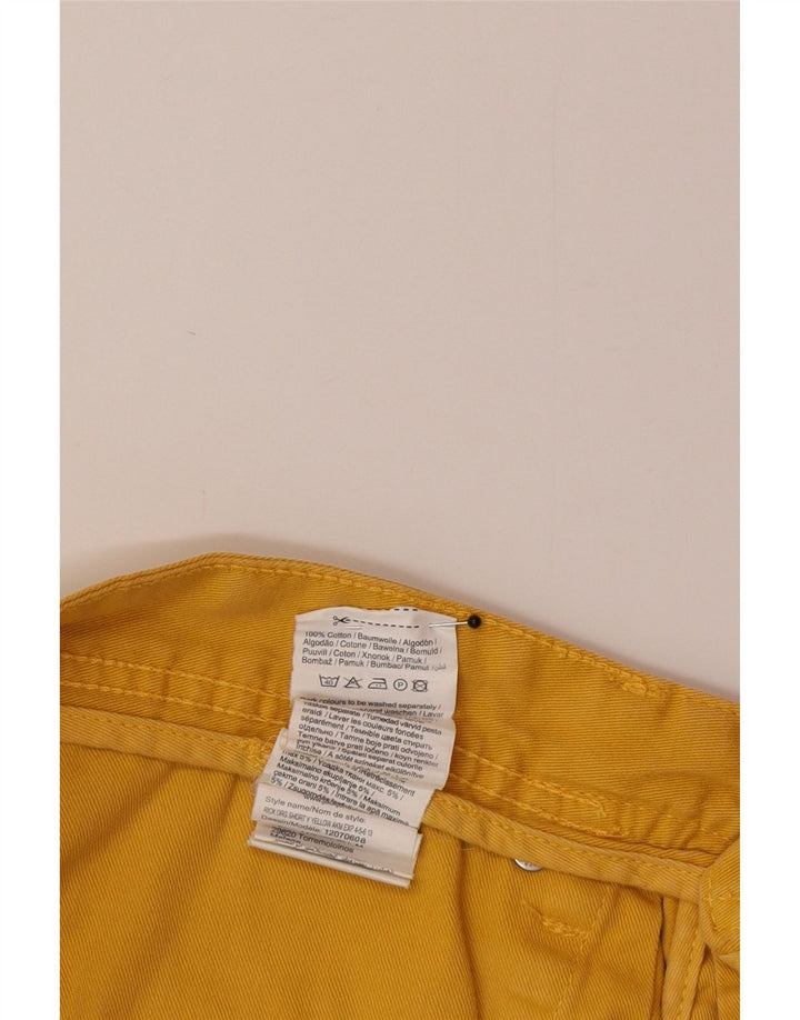 Jack & Jones Mens Casual Shorts Medium W32  Yellow Cotton