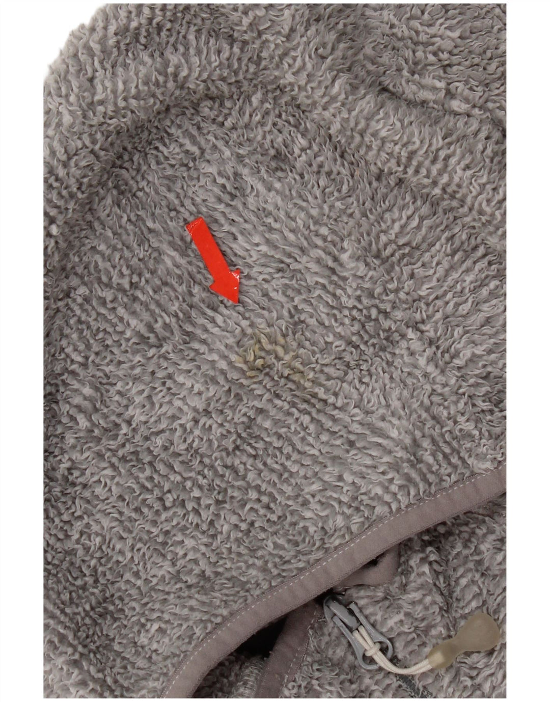 Jack Wolfskin Womens Hooded Fleece Jacket UK 12 Medium Grey Polyester