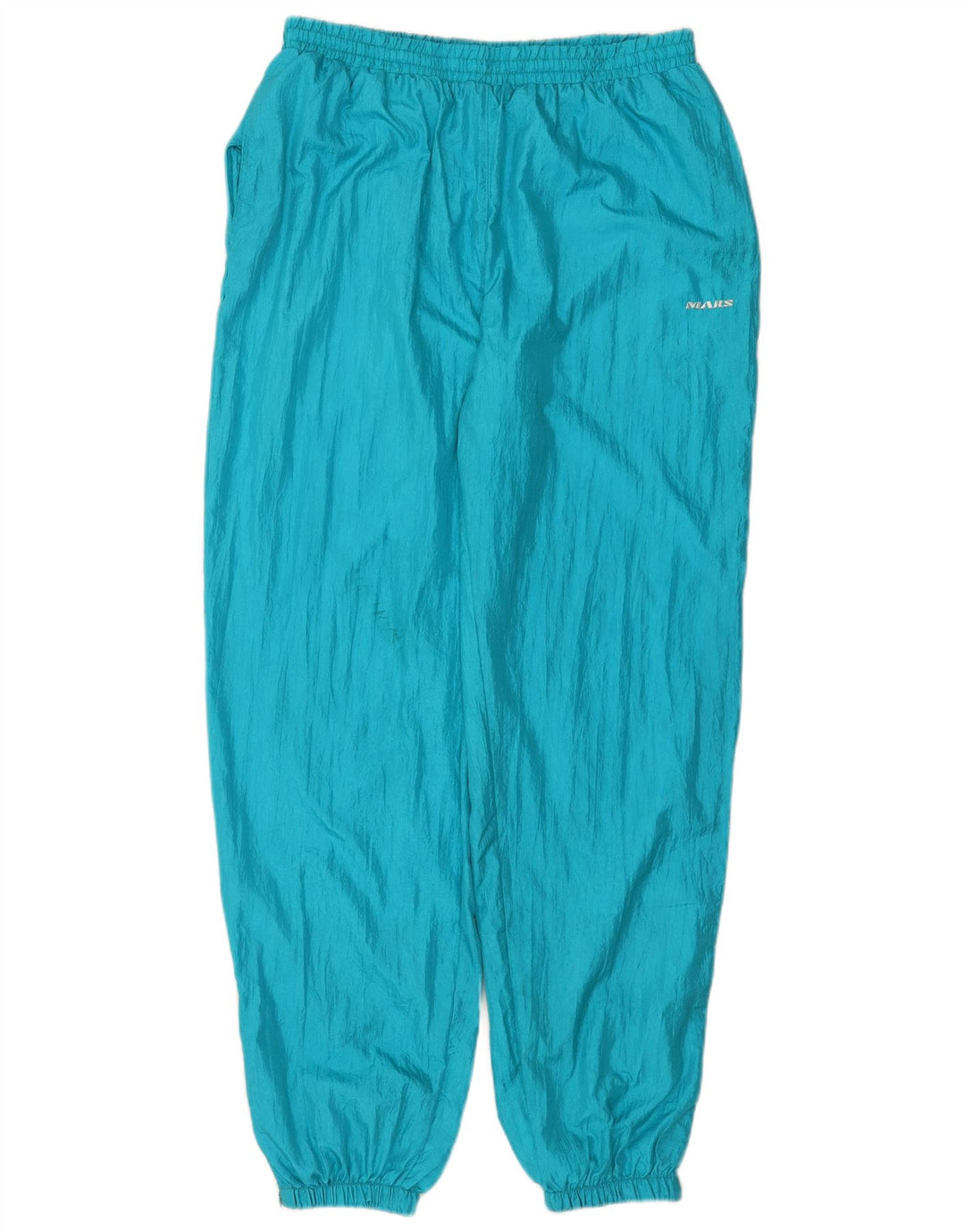 VINTAGE Womens Tracksuit Trousers Joggers UK 16 Large Blue Polyamide