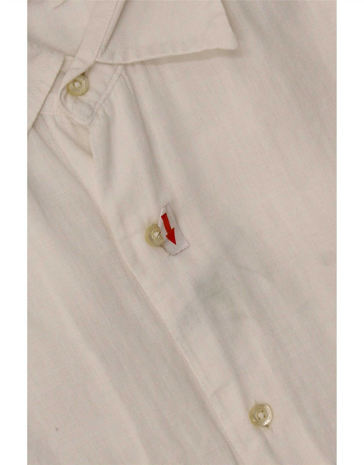 Etro Mens Shirt 2XL White Linen