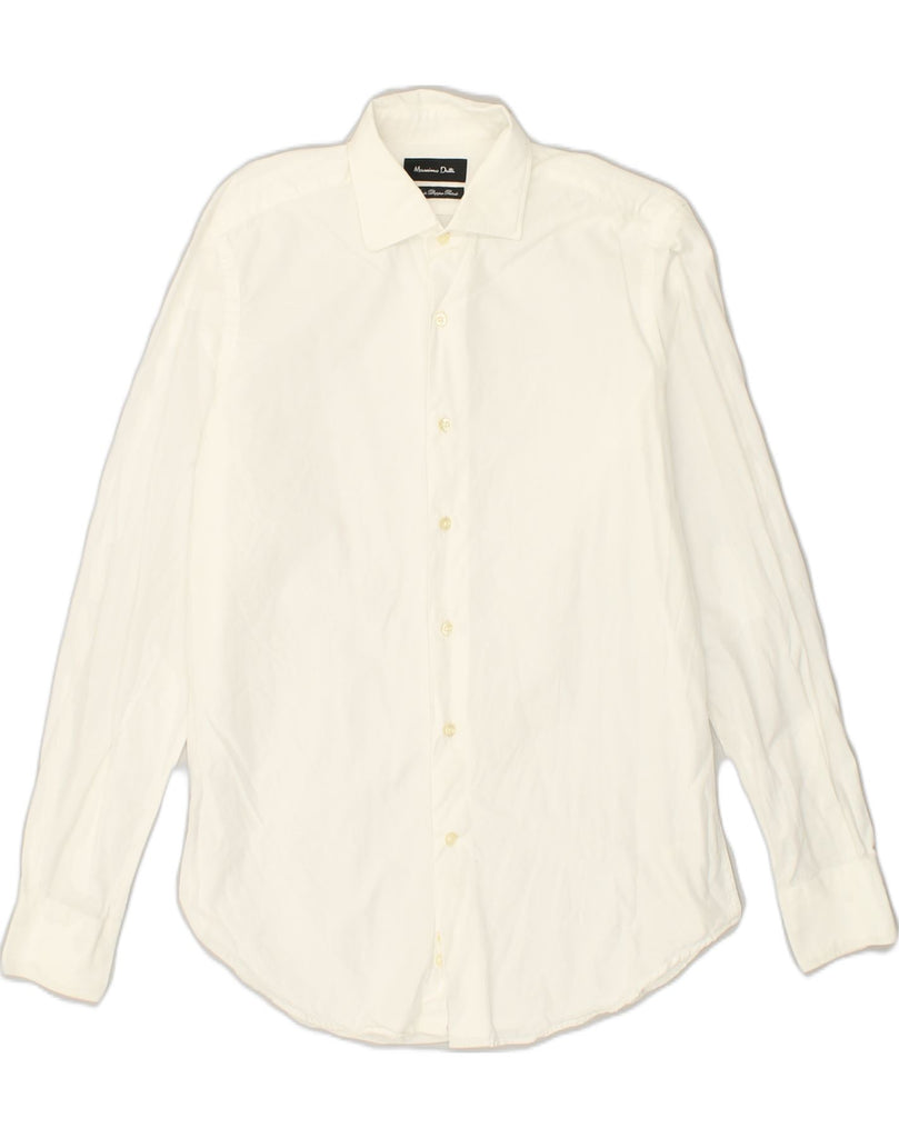 MASSIMO DUTTI Mens Shirt Size 15 1/2 Medium White Cotton | Vintage Massimo Dutti | Thrift | Second-Hand Massimo Dutti | Used Clothing | Messina Hembry 