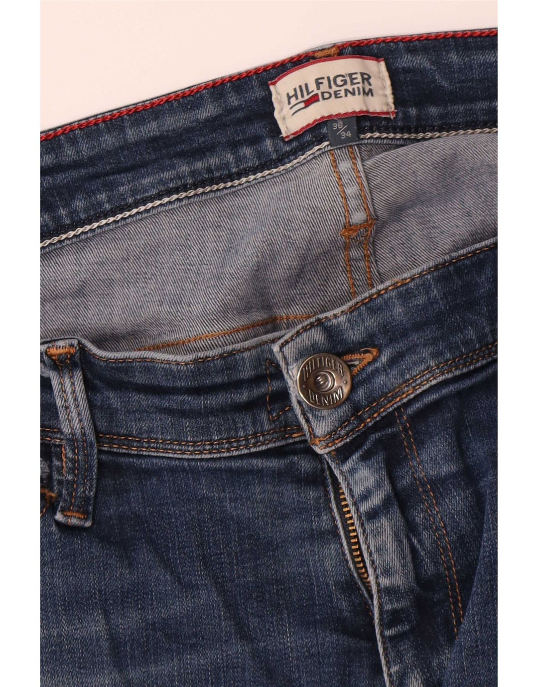 Tommy Hilfiger Mens Slim Jeans W38 L30 Blue Cotton