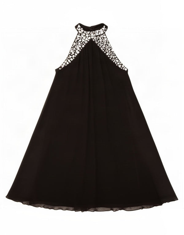 Lipsy Womens Halter Dress UK 8 Small Black Polyester