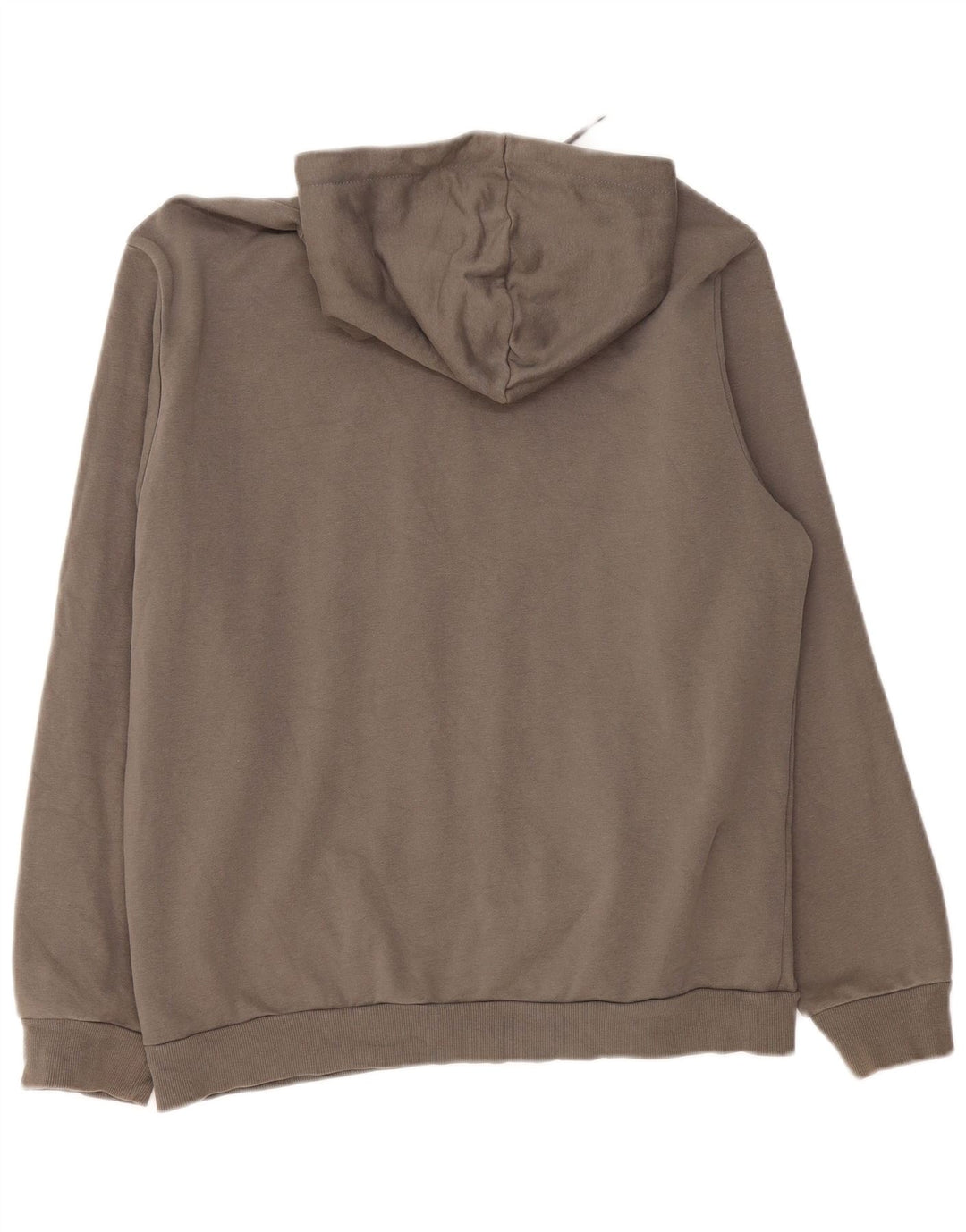 PUMA Mens Graphic Hoodie Jumper Large Grey Cotton