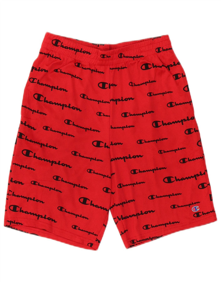 Champion Boys Graphic Sport Shorts 15-16 Years Red Polyester