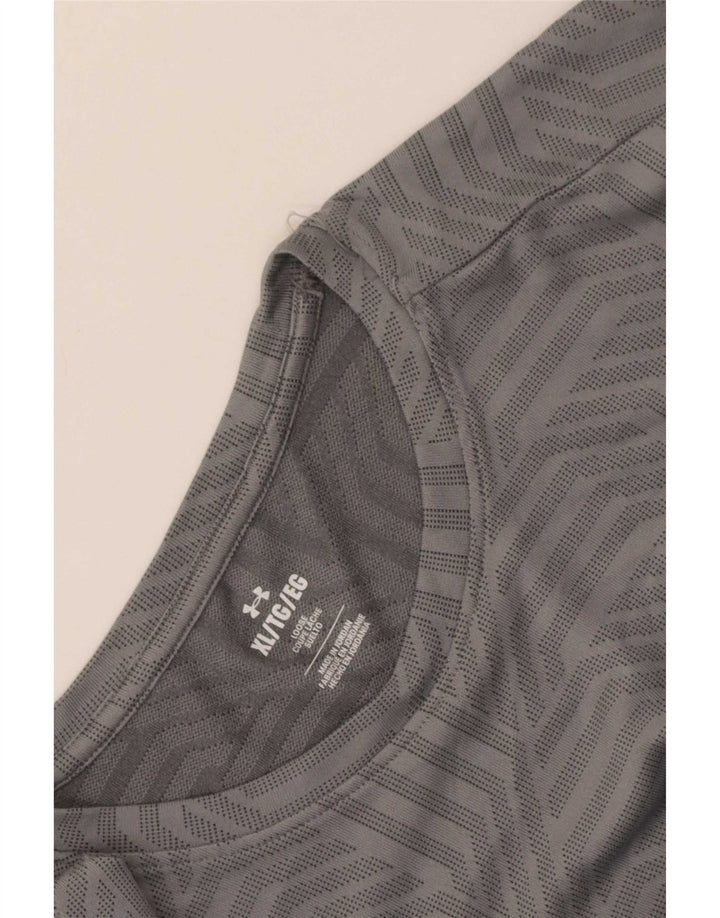 Under Armour Mens T-Shirt Top XL Grey Geometric