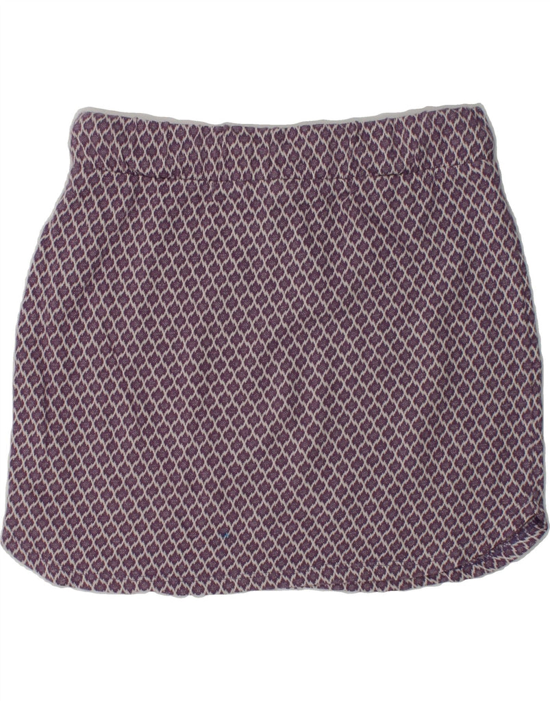 BENETTON Girls Straight Skirt 9-10 Years W24  Purple Check | Vintage Benetton | Thrift | Second-Hand Benetton | Used Clothing | Messina Hembry 