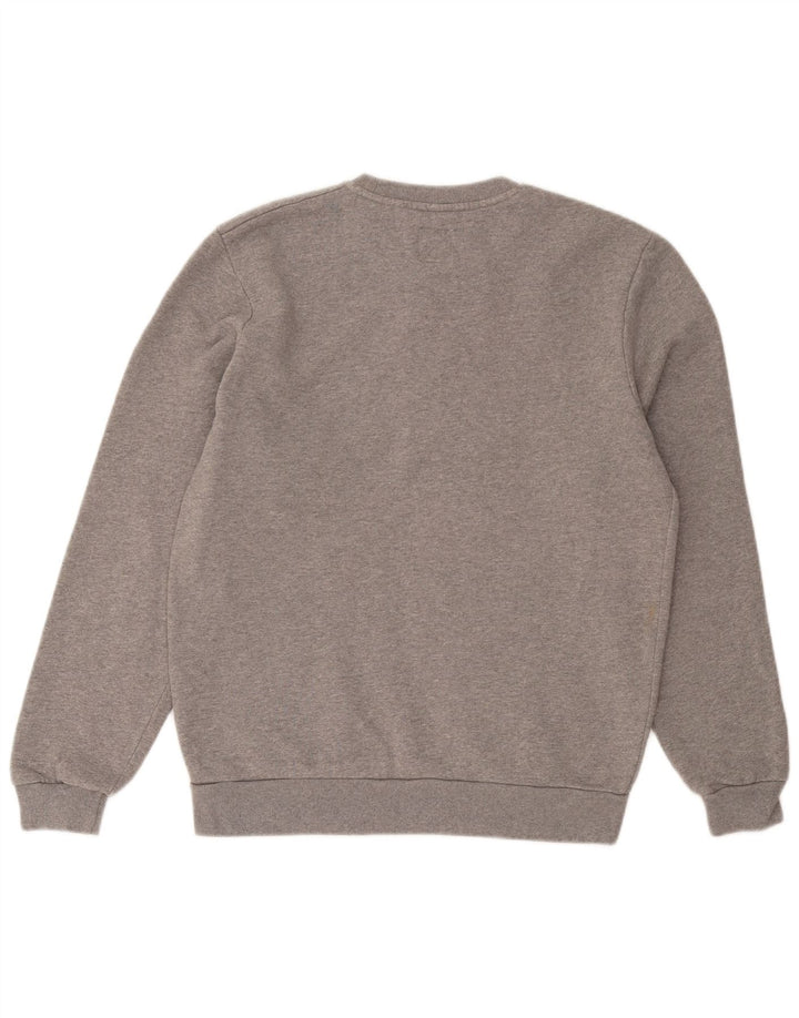 Jack Wills Mens Graphic Sweatshirt Jumper Medium Grey Flecked Cotton