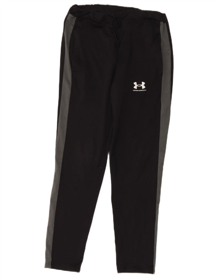 Under Armour Womens Tracksuit Trousers UK 12 Medium Black Colourblock