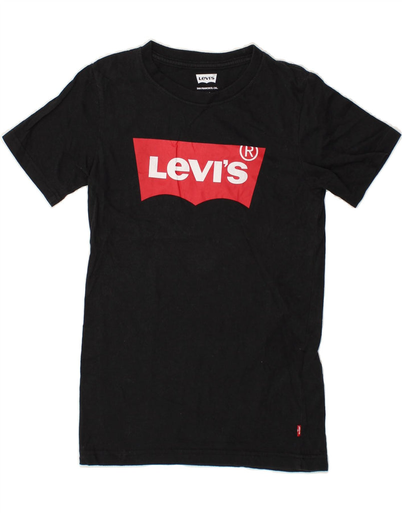 LEVI'S Boys Graphic T-Shirt Top 11-12 Years Black | Vintage Levi's | Thrift | Second-Hand Levi's | Used Clothing | Messina Hembry 