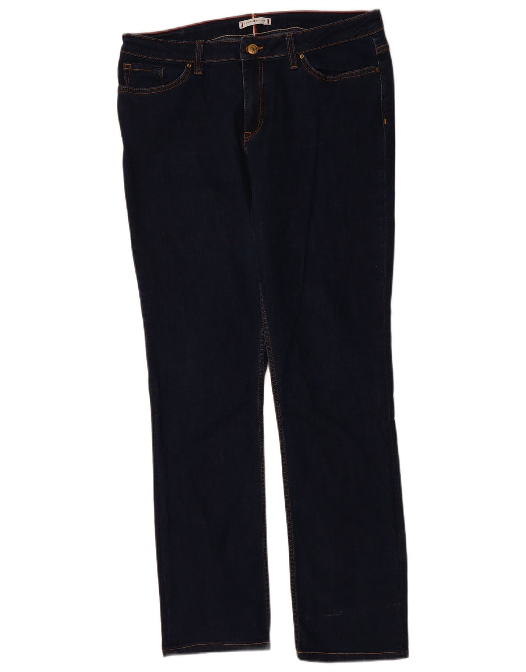 TOMMY HILFIGER Womens Slim Jeans W33 L31 Navy Blue