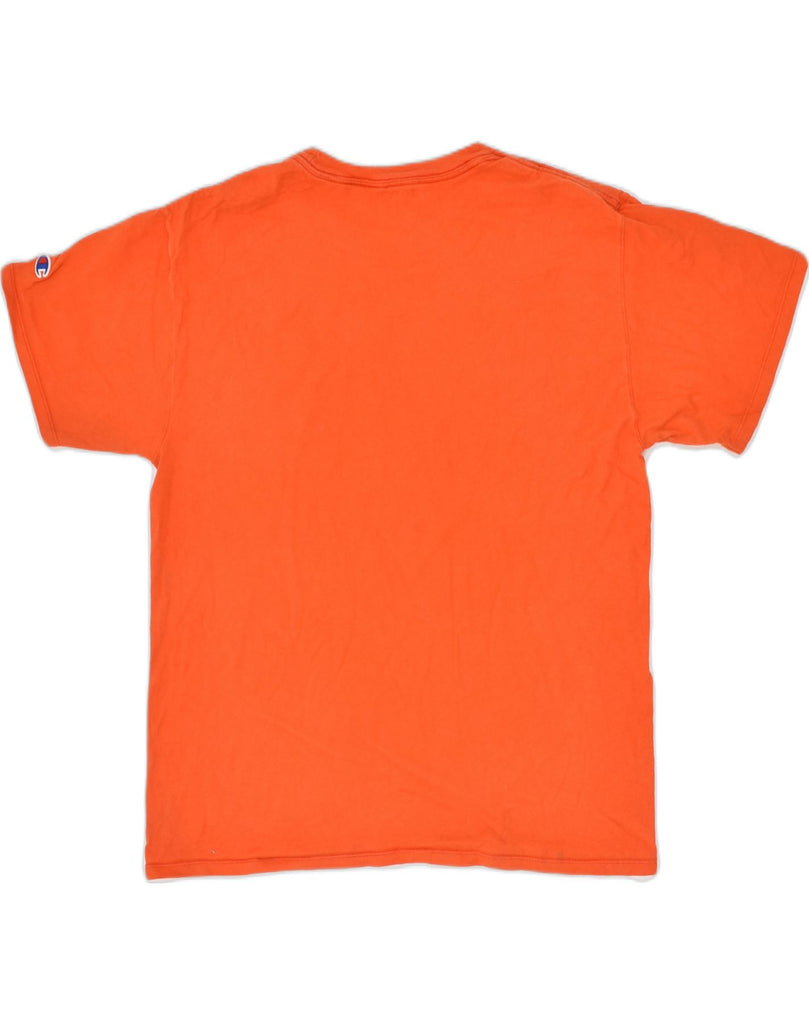 CHAMPION Mens T-Shirt Top Medium Orange Cotton | Vintage Champion | Thrift | Second-Hand Champion | Used Clothing | Messina Hembry 