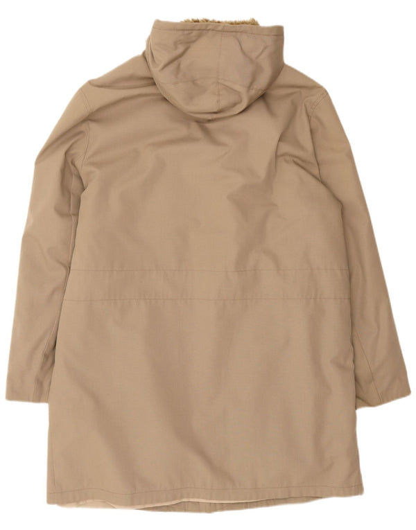 Vintage Mens Hooded Parka Jacket UK 40 Large Beige