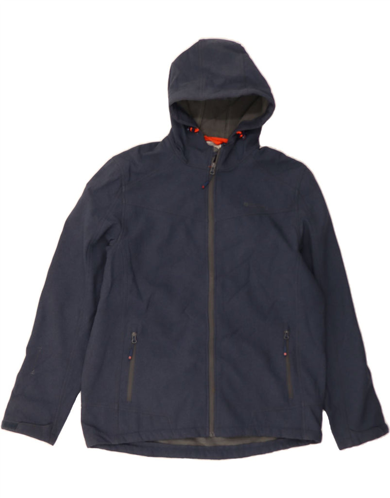 MOUNTAIN WAREHOUSE Mens Hooded Windbreaker Jacket UK 42 XL Navy Blue Vintage Mountain Warehouse and Second-Hand Mountain Warehouse from Messina Hembry 