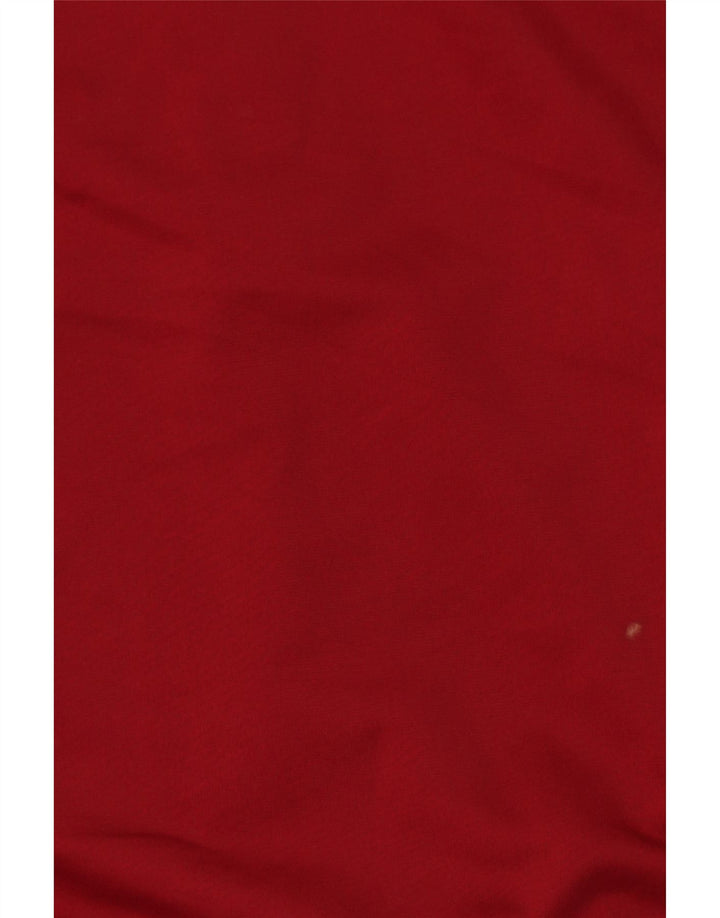 Adidas Mens Tracksuit Top Jacket Medium Maroon Polyester