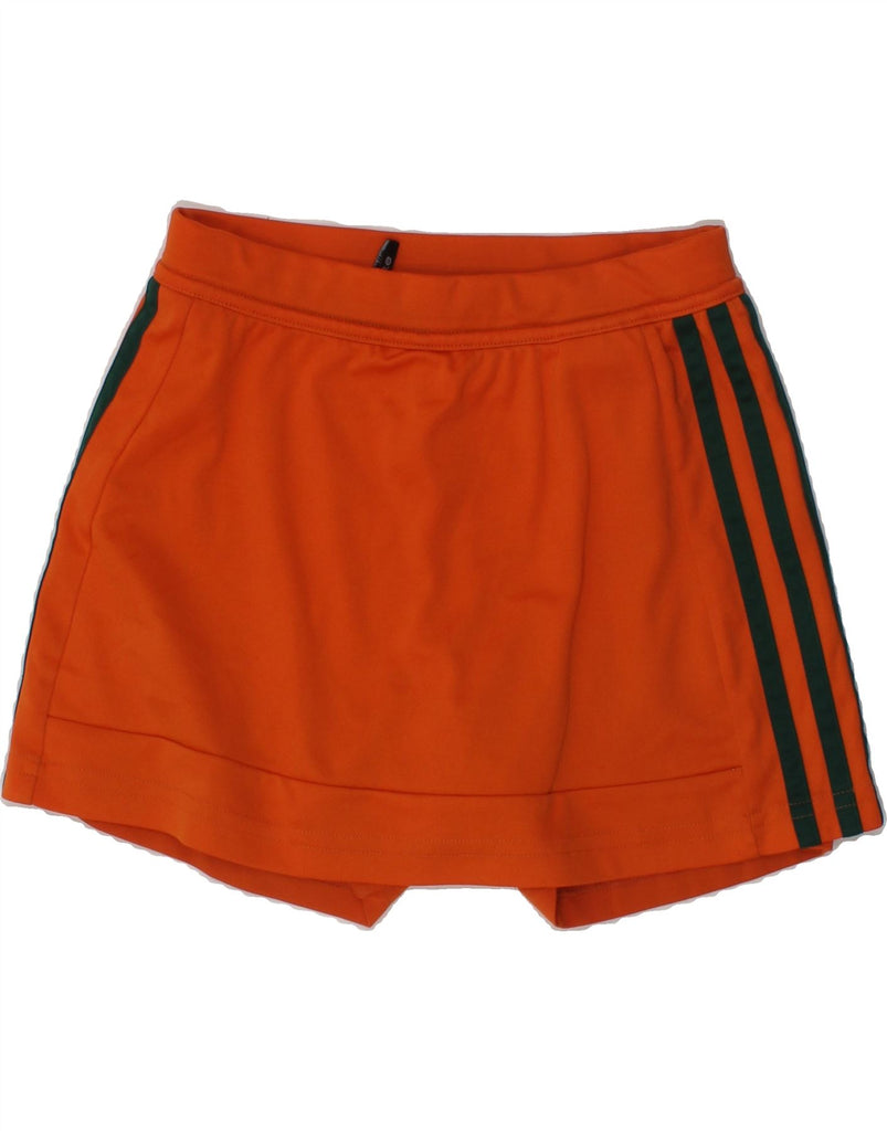 ADIDAS Girls Climalite Skort 9-10 Years Orange Polyester | Vintage Adidas | Thrift | Second-Hand Adidas | Used Clothing | Messina Hembry 