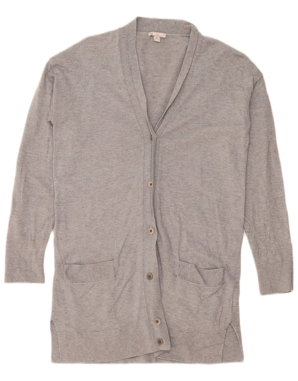 Gap Womens Oversized Longline Cardigan Sweater UK 6 XS Grey Merino Wool