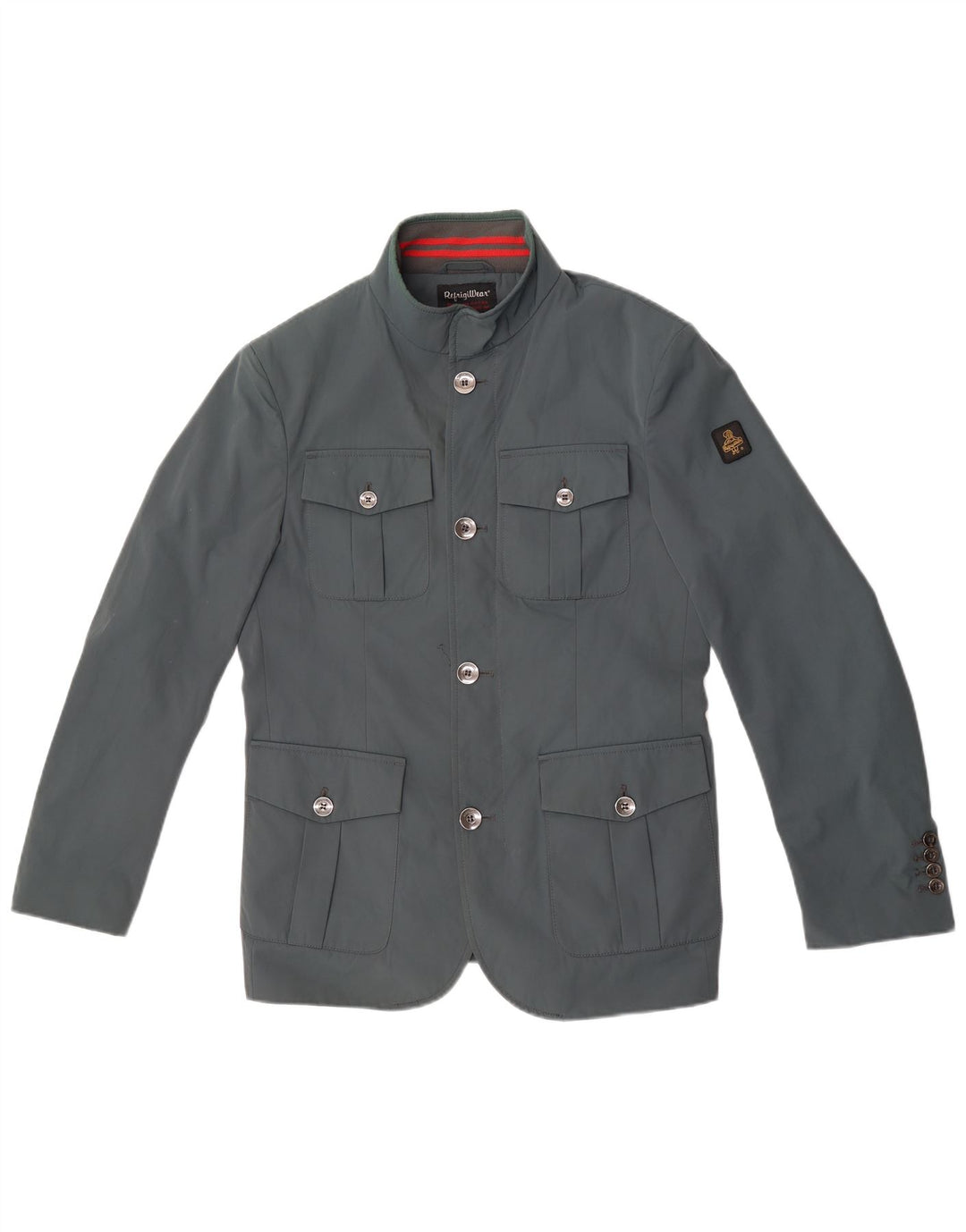 Refrigiwear Mens Utility Jacket IT 48 Medium Grey Nylon