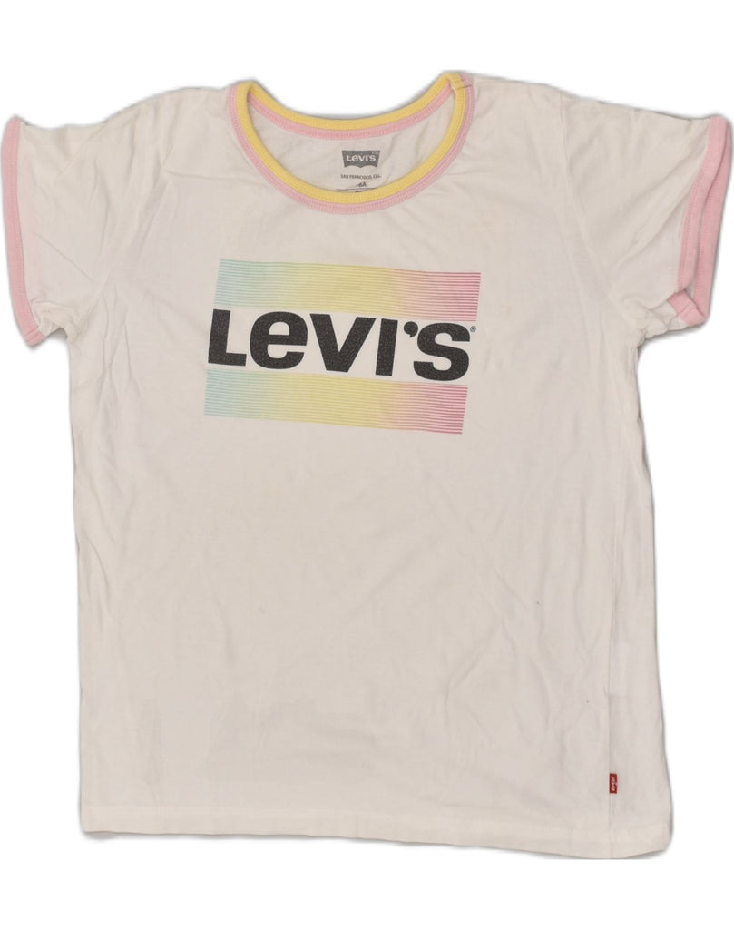 LEVI'S Girls Graphic T-Shirt Top 15-16 Years Pink | Vintage Levi's | Thrift | Second-Hand Levi's | Used Clothing | Messina Hembry 