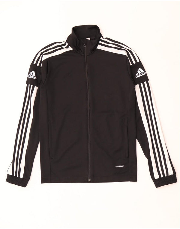 Adidas Mens Aeroready Tracksuit Top Jacket Small Black Polyester