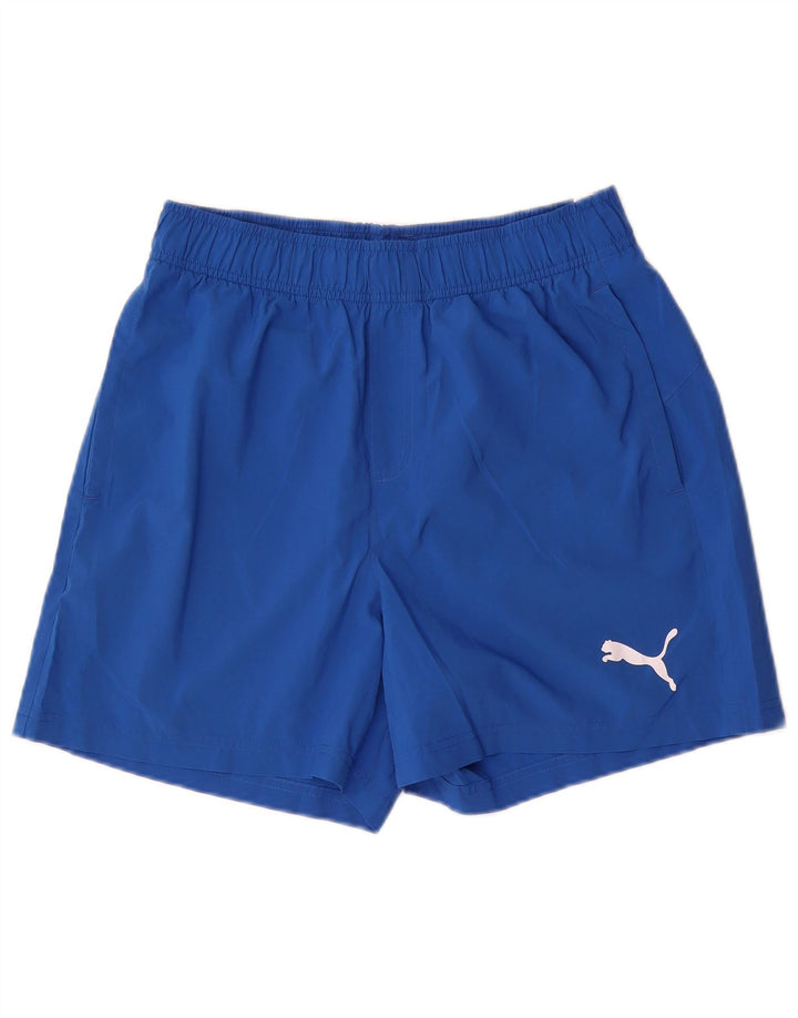 Puma Mens Sport Shorts Medium Blue Polyester