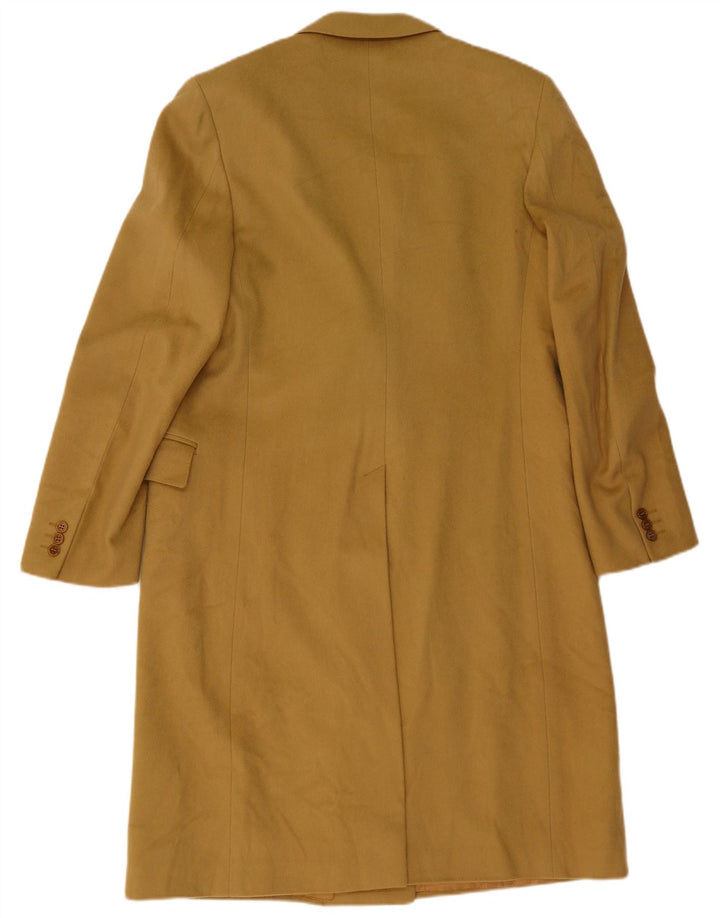 Vintage Womens Double Breasted Coat UK 14 Medium Khaki Wool