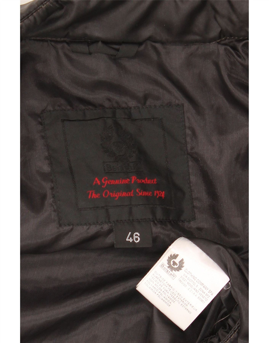 Belstaff Womens Biker Jacket IT 46 Large Black Polyamide