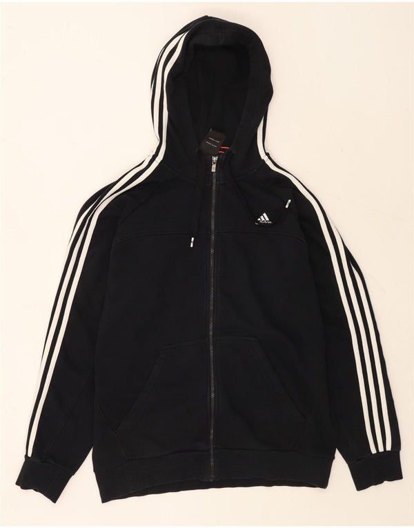 Adidas Mens Climalite Zip Hoodie Sweater Large Black Cotton