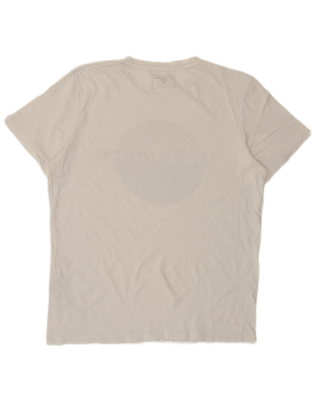 Jack & Jones Mens Graphic T-Shirt Top Large White Cotton