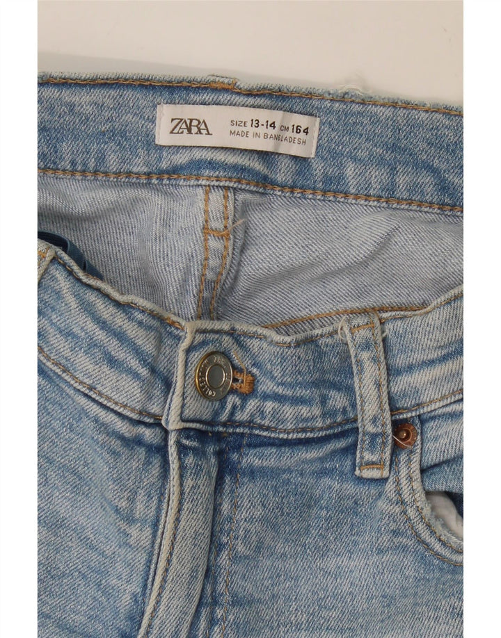 ZARA Girls Bootcut Jeans 13-14 Years W28 L27 Blue Vintage Zara and Second-Hand Zara from Messina Hembry 