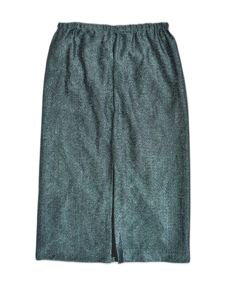 VINTAGE Womens Midi Skirt W32 Large Blue | Vintage Vintage | Thrift | Second-Hand Vintage | Used Clothing | Messina Hembry 