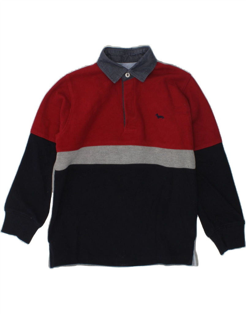 HARMONT & BLAINE Boys Polo Neck Sweatshirt Jumper 5-6 Years Red | Vintage Harmont & Blaine | Thrift | Second-Hand Harmont & Blaine | Used Clothing | Messina Hembry 