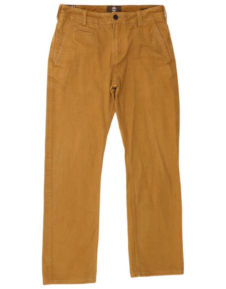 Timberland Mens Straight Chino Trousers W31 L30 Brown