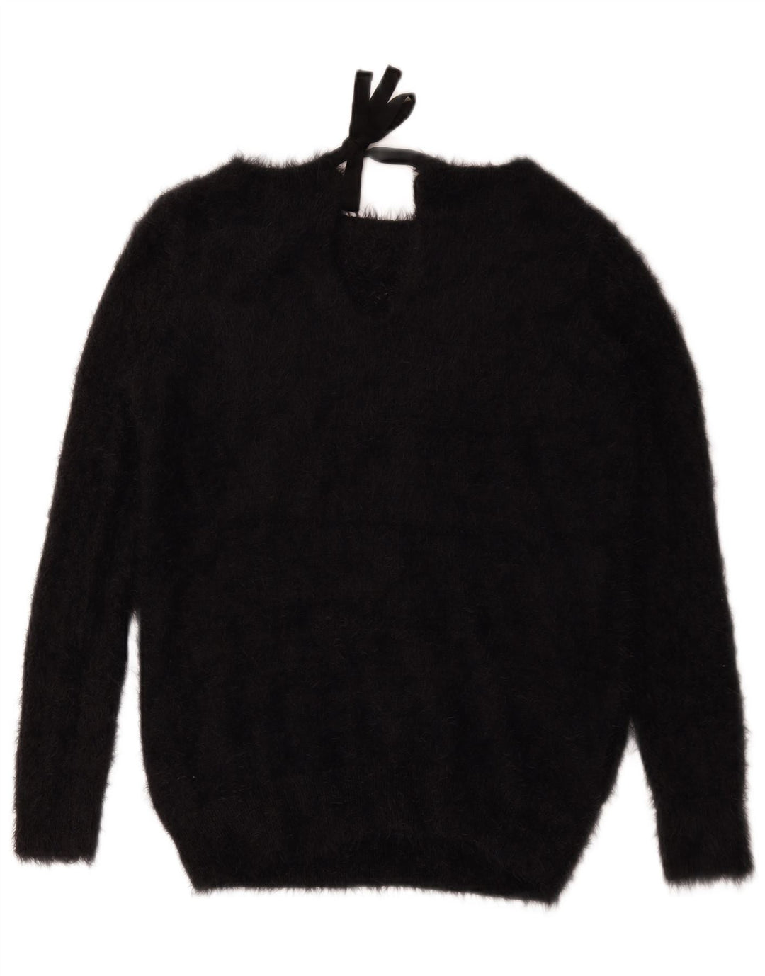 Oasis Womens Boat Neck Jumper Sweater UK 10 Small Black Polyamide