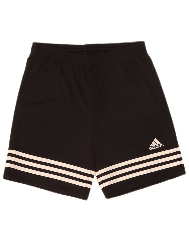 Adidas Boys Climalite Sport Shorts 11-12 Years Large Black Polyester