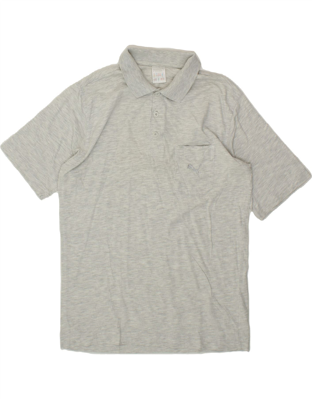 PUMA Mens Polo Shirt Small Grey Cotton Vintage Puma and Second-Hand Puma from Messina Hembry 