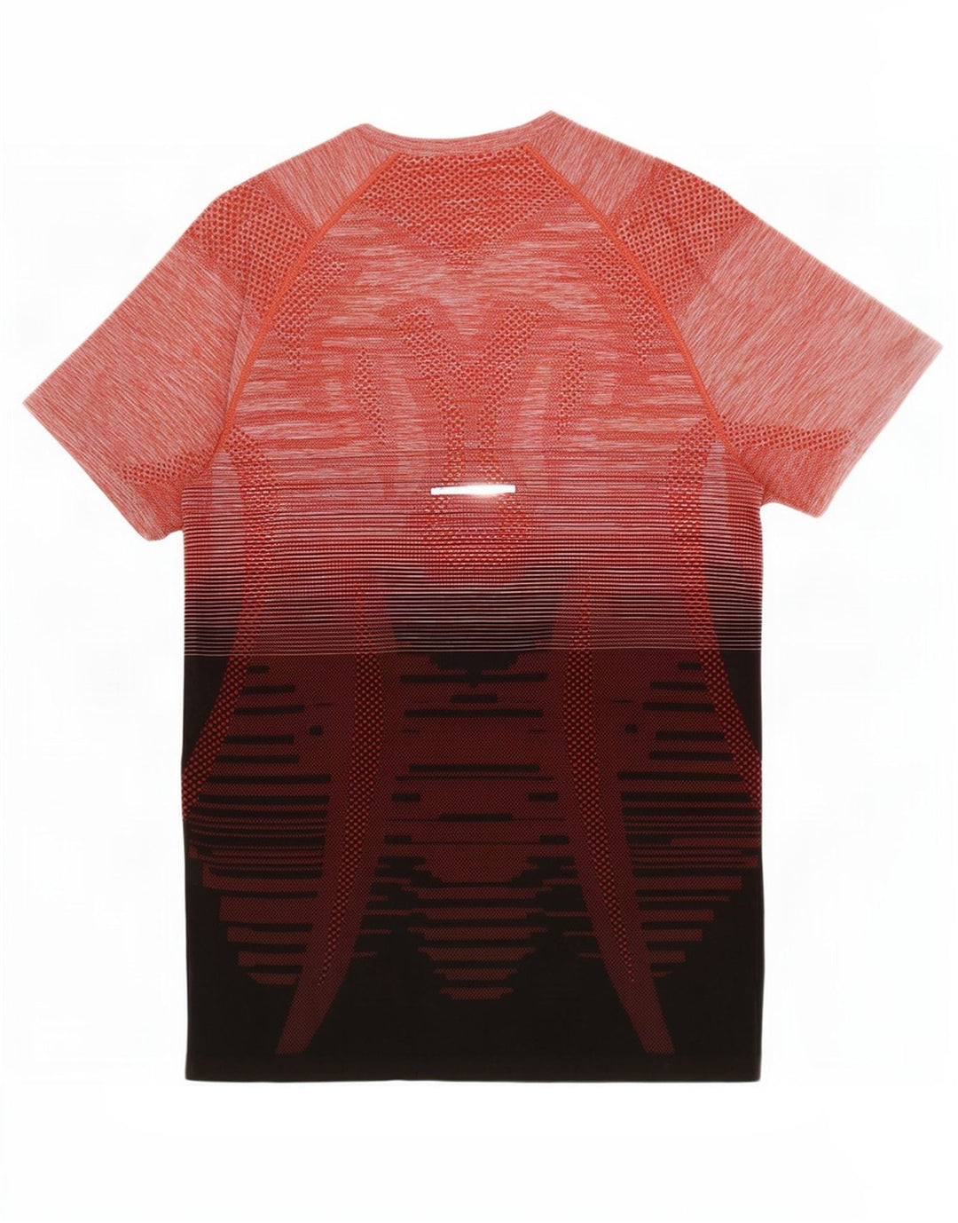 Asics Mens T-Shirt Top Medium Red Colourblock