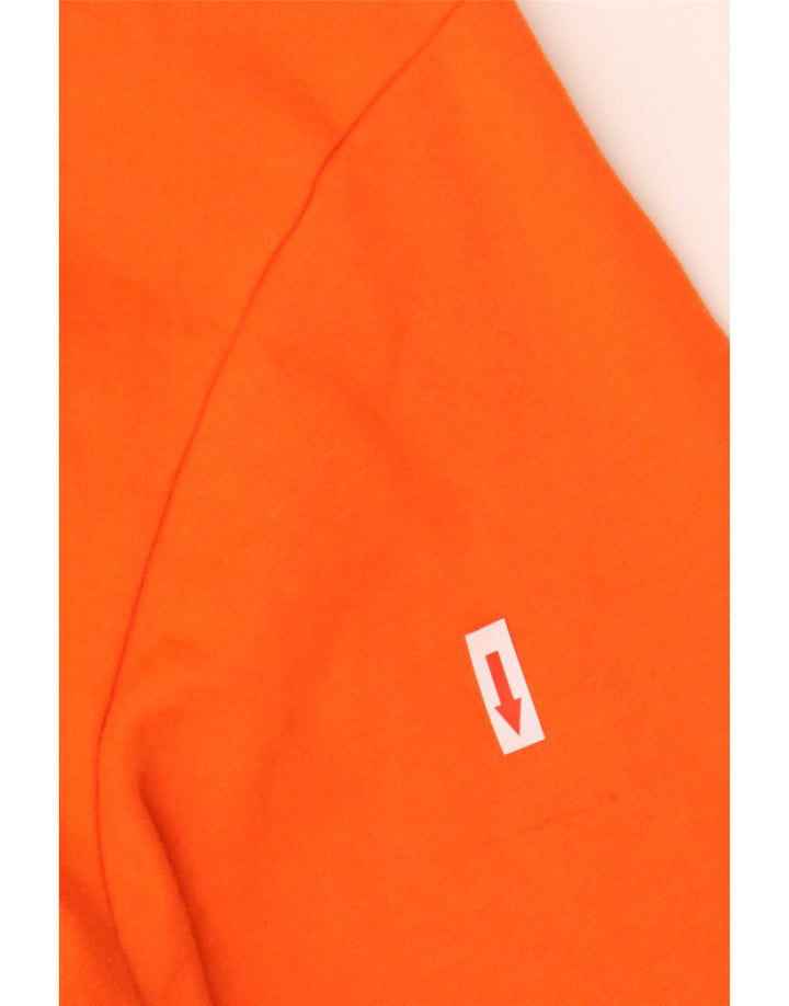 Adidas Mens Graphic Sweatshirt Jumper 2XL Orange Cotton