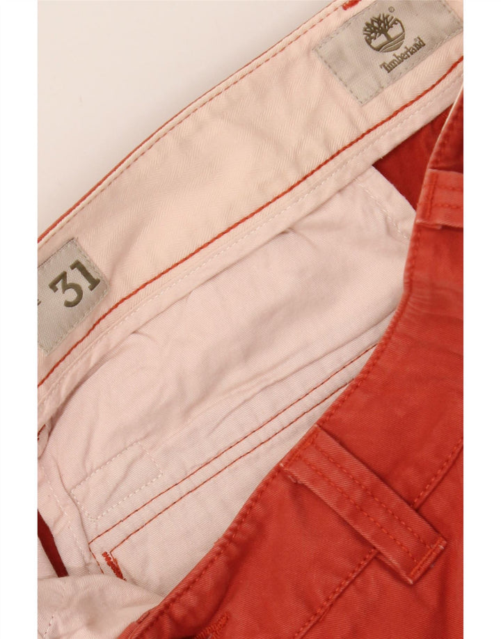 TIMBERLAND Mens Cargo Shorts W31 Medium  Red Cotton Vintage Timberland and Second-Hand Timberland from Messina Hembry 