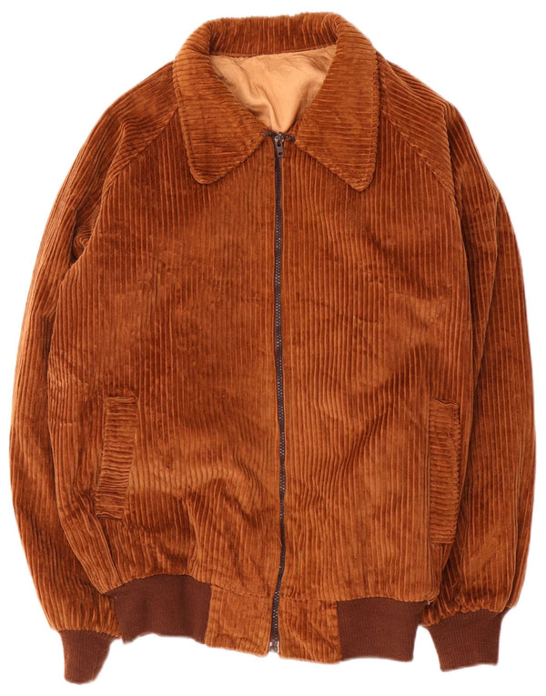 Vintage Mens Corduroy Jacket UK 40 Large Brown