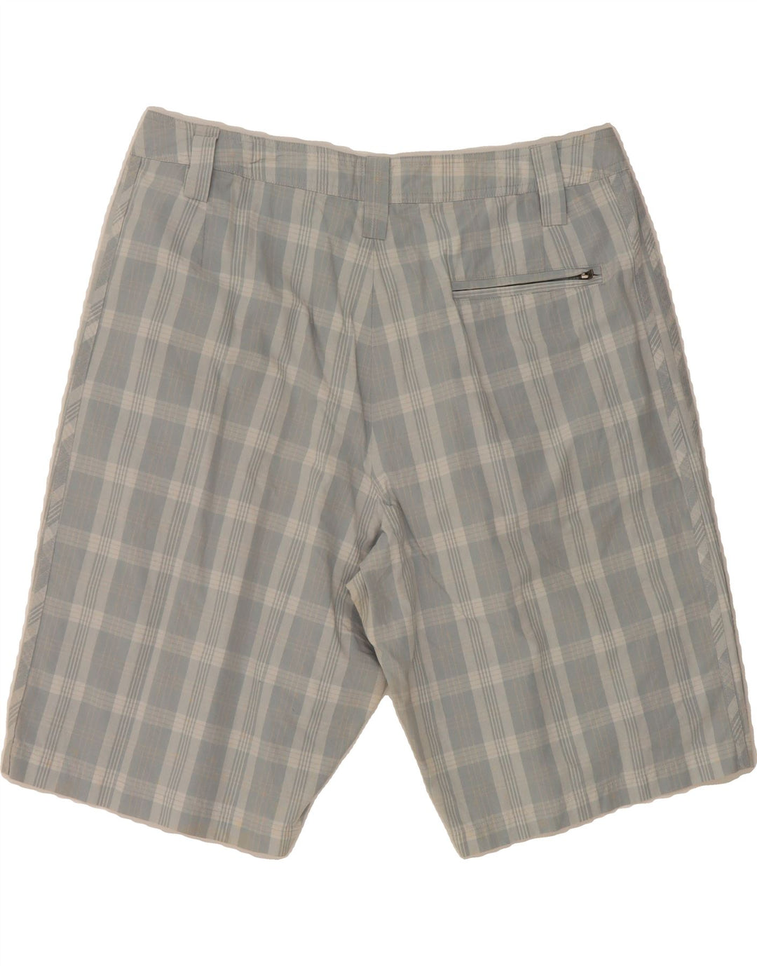 ADIDAS Mens Chino Shorts Medium W32 Blue Check Cotton Vintage Adidas and Second-Hand Adidas from Messina Hembry 