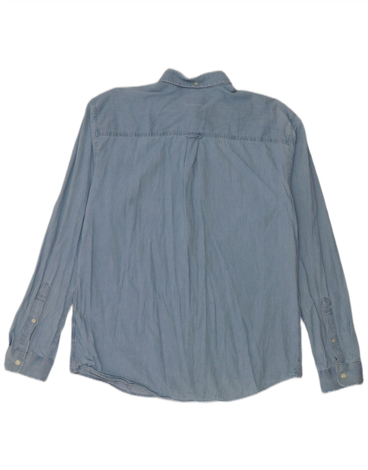 Jack Wills Mens Relaxed Fit Denim Shirt Medium Blue Cotton