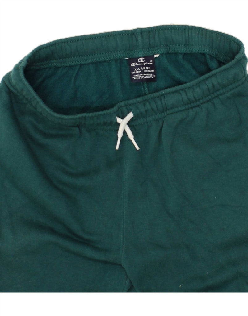 CHAMPION Boys Graphic Tracksuit Trousers Joggers 13-14 Years XL Green Vintage Champion and Second-Hand Champion from Messina Hembry 