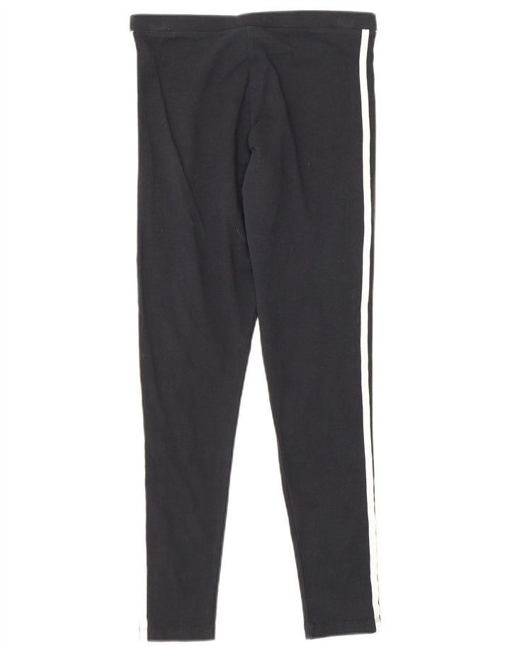 Adidas Womens Leggings UK 10 Small Black Cotton