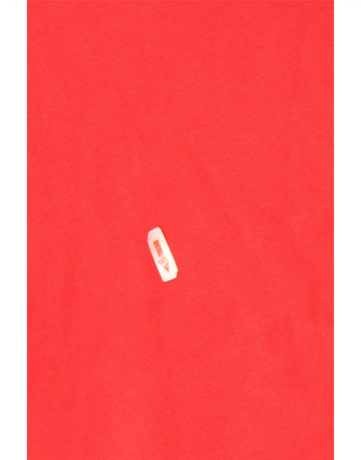 Nike Mens Hoodie Jumper Medium Red Cotton