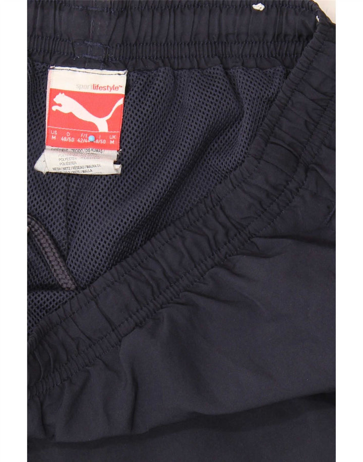 Puma Mens Bermuda Sport Shorts Medium Navy Blue Polyester