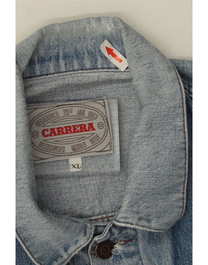 Carrera Womens Denim Jacket UK 42 XL Blue