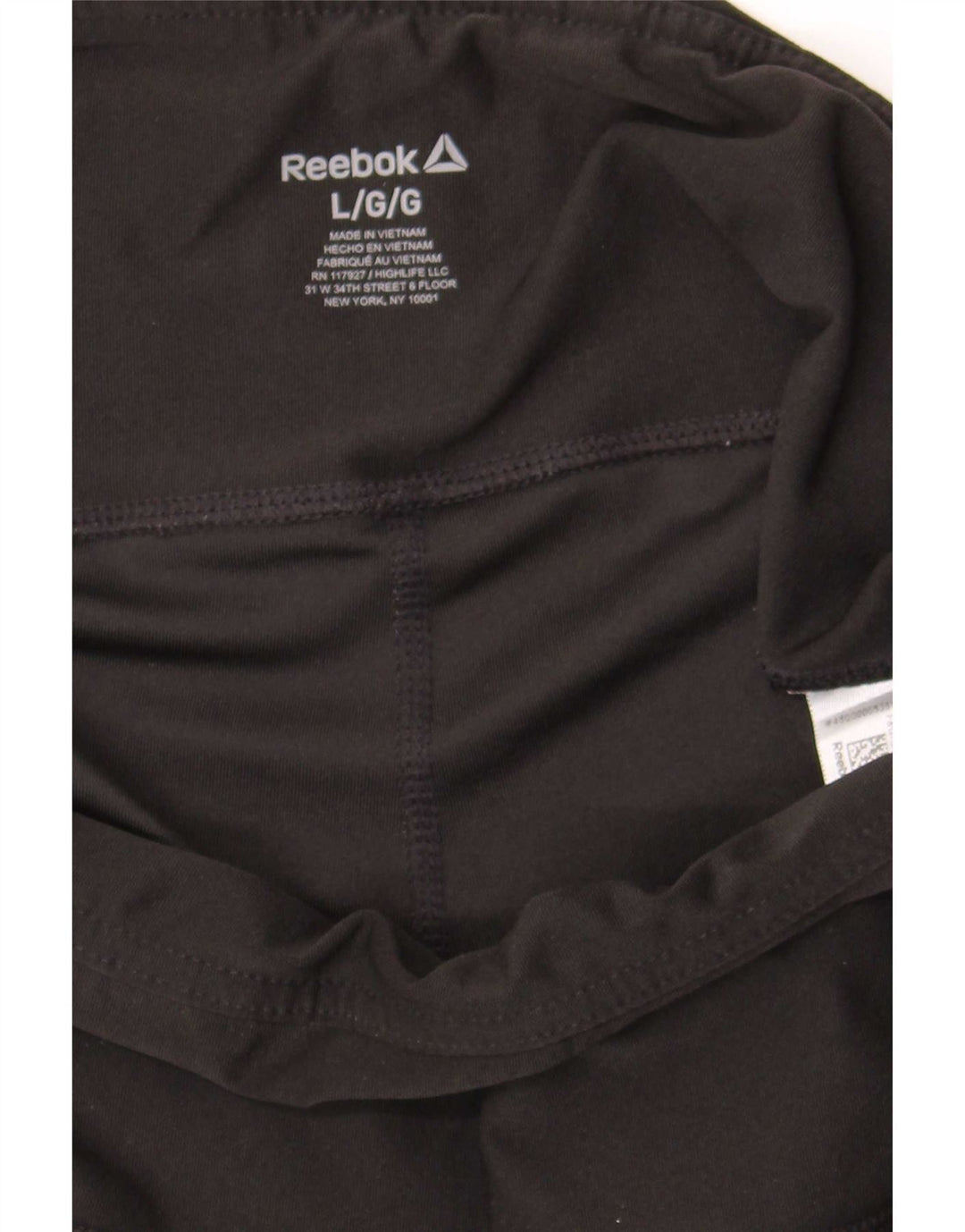 Reebok Womens Graphic Capri Leggings UK 14 Large Black